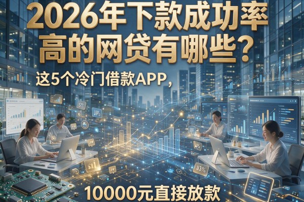 2026年下款成功率高的网贷有哪些？这5个冷门借款APP，10000元直接放款！