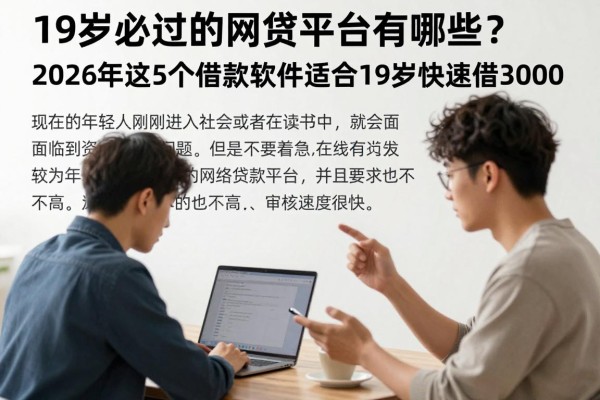 19岁必过的网贷平台有哪些?2026年这5个借款软件适合19岁快速借3000