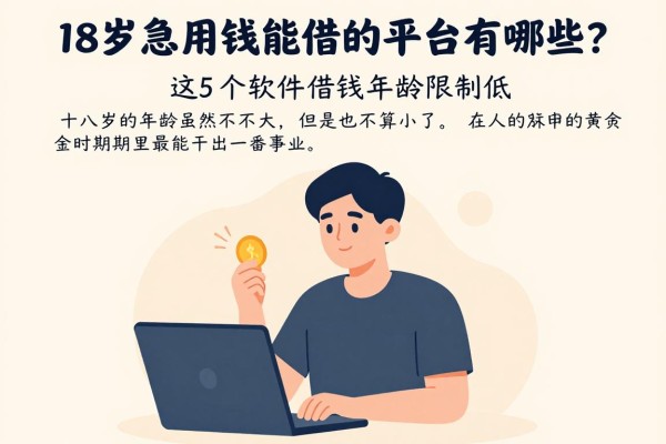 18岁急用钱能借的平台有哪些？这5个软件借钱年龄限制低