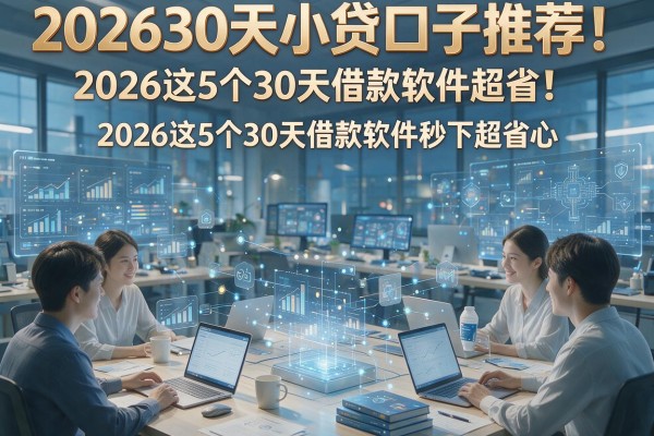 202630天小贷口子推荐！2026这5个30天借款软件秒下超省心