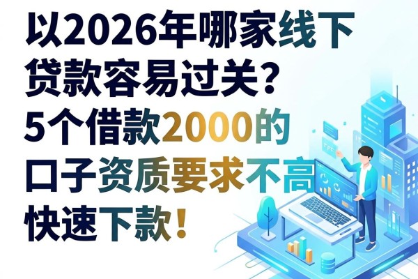 2026年哪家线下贷款容易过关?这5个借款2000的口子资质要求不高,快速下款!