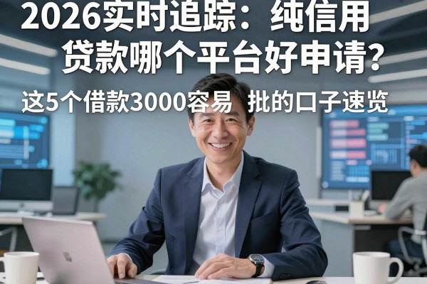 2026实时追踪:纯信用贷款哪个平台好申请?这5个借款3000容易批的口子速览