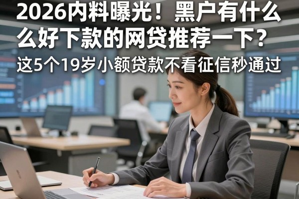 2026内料曝光!黑户有什么好下款的网贷推荐一下?这5个19岁小额贷款不看征信秒通过!