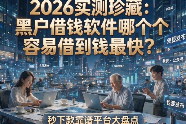 2026实测珍藏：黑户借钱软件哪个容易借到钱最快？秒下款靠谱平台大盘点！