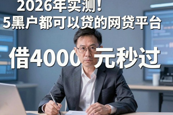 2026年实测!5个黑户都可以贷的网贷平台,借4000元秒过