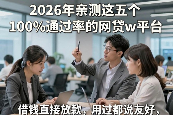 2026年亲测这五个100%通过率的网贷w平台,借钱直接放款用过都说友好