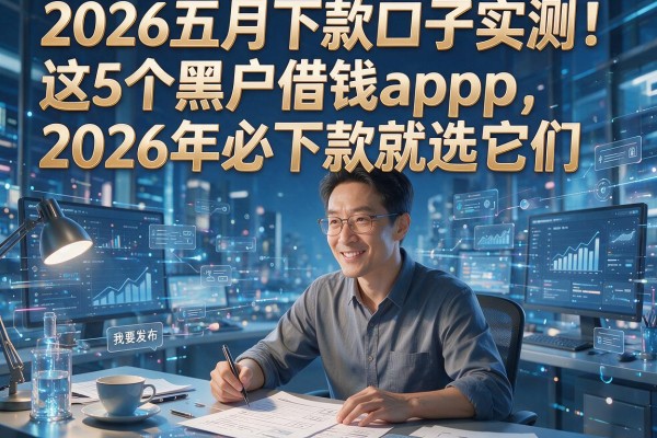 2026五月下款口子实测！这5个黑户借钱app，2026年必下款就选它们