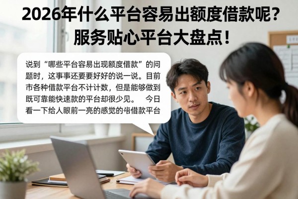 2026年什么平台容易出额度借款呢？服务贴心平台大盘点！