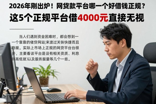 2026年刚出炉!网贷款平台哪一个好借钱正规?这5个正规平台借4000元直接无视