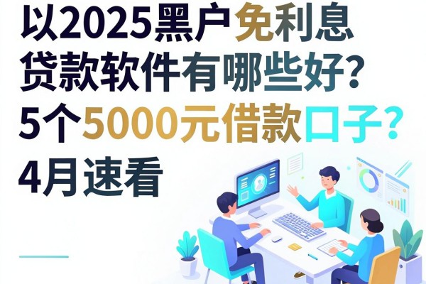 2025黑户免利息贷款软件有哪些好？这5个5000元借款口子4月速看