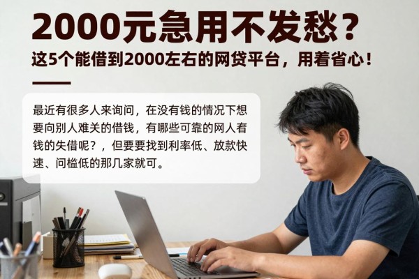 2000元急用不发愁?这5个能借到2000左右的网贷平台,用着真省心!