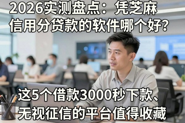 2026实测盘点:凭芝麻信用分贷款的软件哪个好?这5个借款3000秒下款、无视征信的平台值得收藏