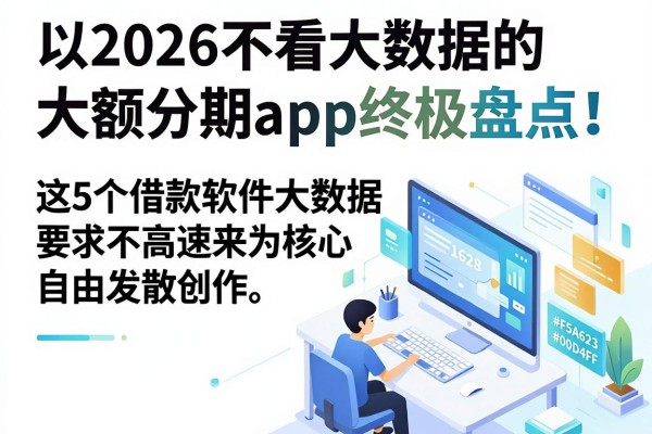 2026不看大数据的大额分期app终极盘点!这5个借款软件大数据要求不高速来