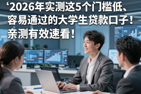 2026年实测这5个门槛低、容易通过的大学生贷款口子!亲测有效速看