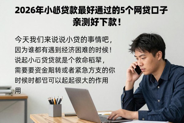 2026年小额贷款最好通过的5个网贷口子，亲测好下款！