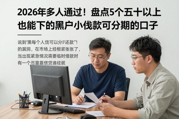 2026年多人通过！盘点5个五十岁以上也能下的黑户小额贷款可分期的口子