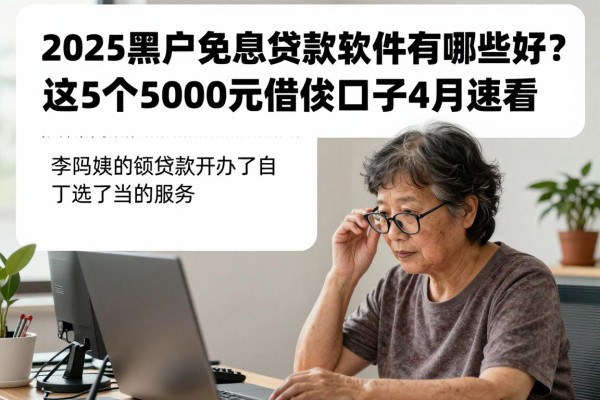 2025黑户免利息贷款软件有哪些好?这5个5000元借款口子4月速看