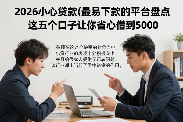 2026小额贷款最容易下款的平台盘点,这五个口子让你省心借到5000