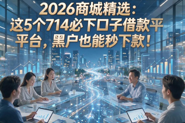2026商城精选：这5个714必下口子借款平台，黑户也能秒下款！