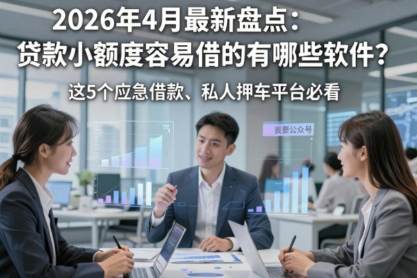 2026年4月最新盘点:贷款小额度容易借的有哪些软件?这5个应急借款、私人押车平台必看!
