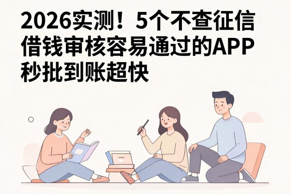 2026实测!5个不查征信借钱审核容易通过的APP,秒批到账超快