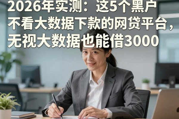 2026年实测:这5个黑户不看大数据下款的网贷平台,无视大数据也能借3000!