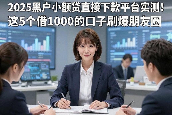 2025黑户小额贷直接下款平台实测！这5个借1000的口子刷爆朋友圈