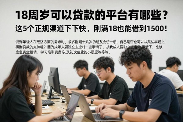 18周岁可以贷款的平台有哪些?这5个正规渠道下款快,刚满18也能借到1500!