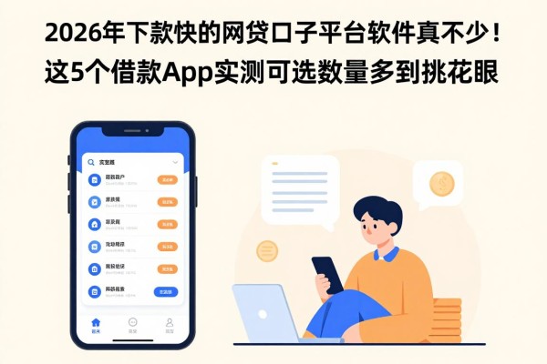 2026年下款快的网贷口子平台软件真不少！这5个借款app实测可选数量多到挑花眼