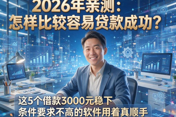 2026年亲测：怎样比较容易贷款成功？这5个借款3000元稳下、条件要求不高的软件用着真顺手