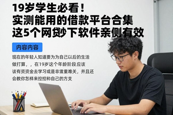 19岁学生必看!实测能用的借款平台合集,这5个网贷秒下软件亲测有效