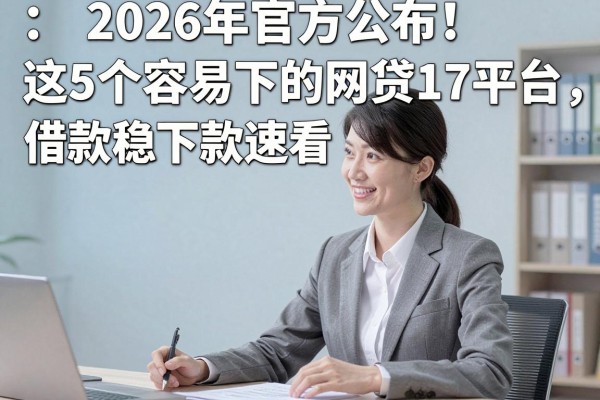 2026年官方公布!这5个容易下的网贷17平台,借款稳下款速看