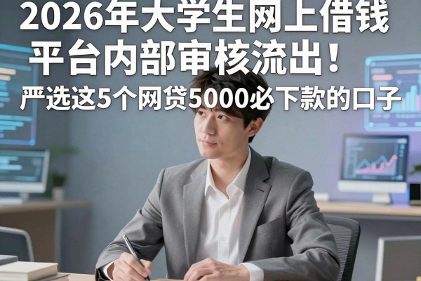 2026年大学生网上借钱平台内部审核流出!严选这5个网贷5000必下款的口子