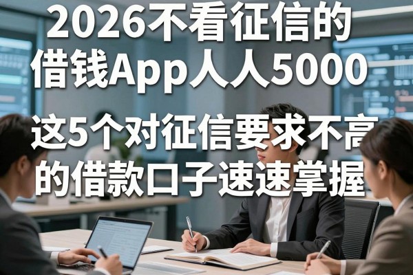 2026不看征信的借钱App人人5000，这5个对征信要求不高的借款口子速速掌握