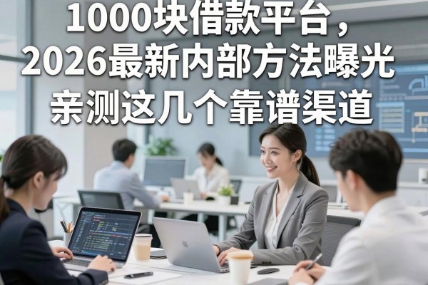1000块借款平台2026最新内部方法曝光,亲测这几个靠谱渠道!