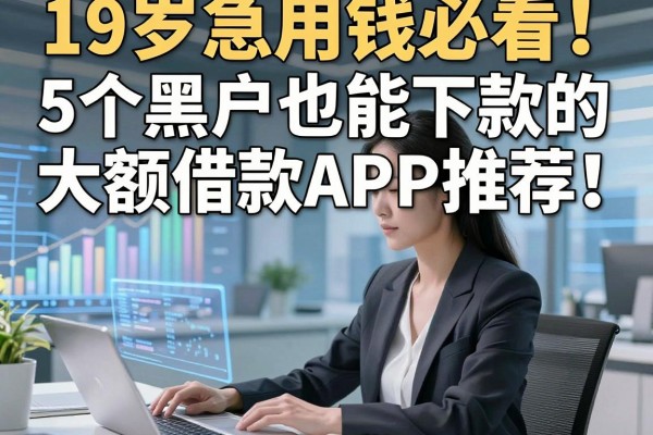 19岁急用钱必看!5个黑户也能下款的大额借款APP推荐