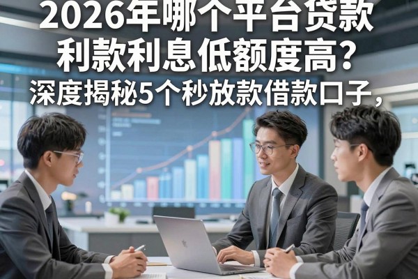 2026年哪个平台贷款利息低额度高?深度揭秘5个秒放款借款口子!