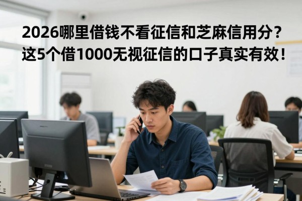 2026哪里借钱不看征信和芝麻信用分？这5个借1000无视征信的口子真实有效！