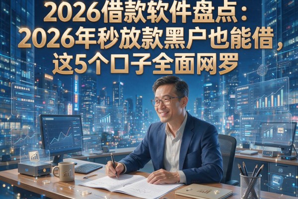 2026借款软件盘点：2026年秒放款黑户也能借，这5个口子全面网罗！