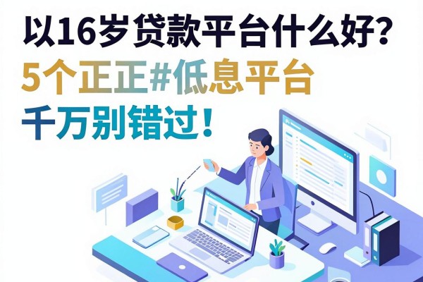 16岁贷款平台什么好？这5个正规低息平台千万别错过！