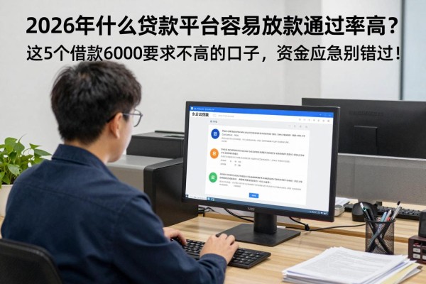 2026年什么贷款平台容易放款通过率高?这5个借款6000要求不高的口子,资金应急别错过!