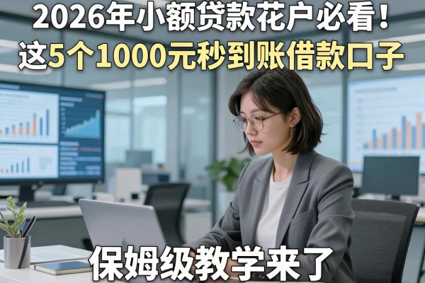 2026年小额贷款花户必看!这5个1000元秒到账借款口子,保姆级教学来了