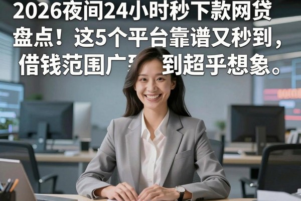 2026夜间24小时秒下款网贷盘点!这5个平台靠谱又秒到,借钱范围广到超乎想象