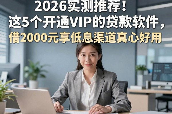 2026实测推荐！这5个开通VIP的贷款软件，借2000元享低息渠道真心好用
