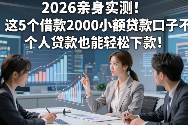2026亲身实测!这5个借款2000小额贷款口子不看征信,个人贷款也能轻松下款!