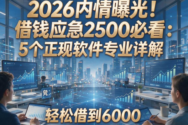 2026内情曝光！借钱应急2500必看：5个正规软件专业详解，轻松借到6000