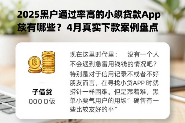 2025黑户通过率高的小额贷款app有哪些?4月真实下款案例盘点,这5个口子借款5000要求不高