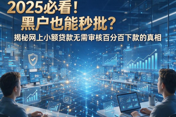 2025必看！黑户也能秒批？揭秘网上小额贷款无需审核百分百下款的真相