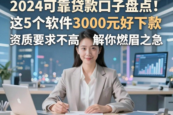 2024可靠贷款口子盘点！这5个软件3000元好下款，资质要求不高解你燃眉之急
