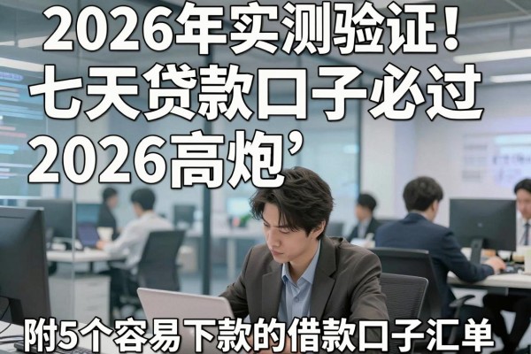 2026年实测验证！七天贷款口子必过2026高炮，附5个容易下款的借款口子汇总